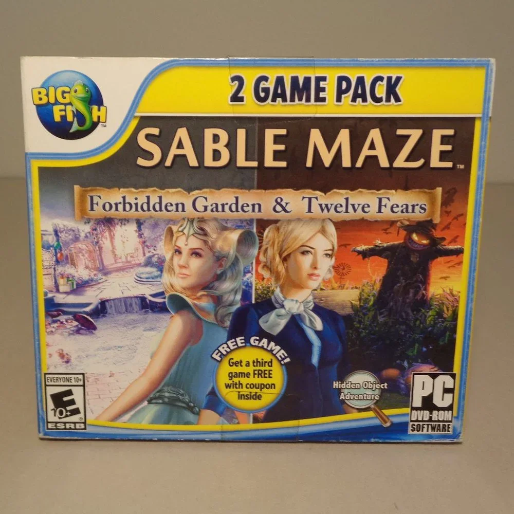SABLE MAZE / 2 Game Pack New PC DVD-ROM Video Game